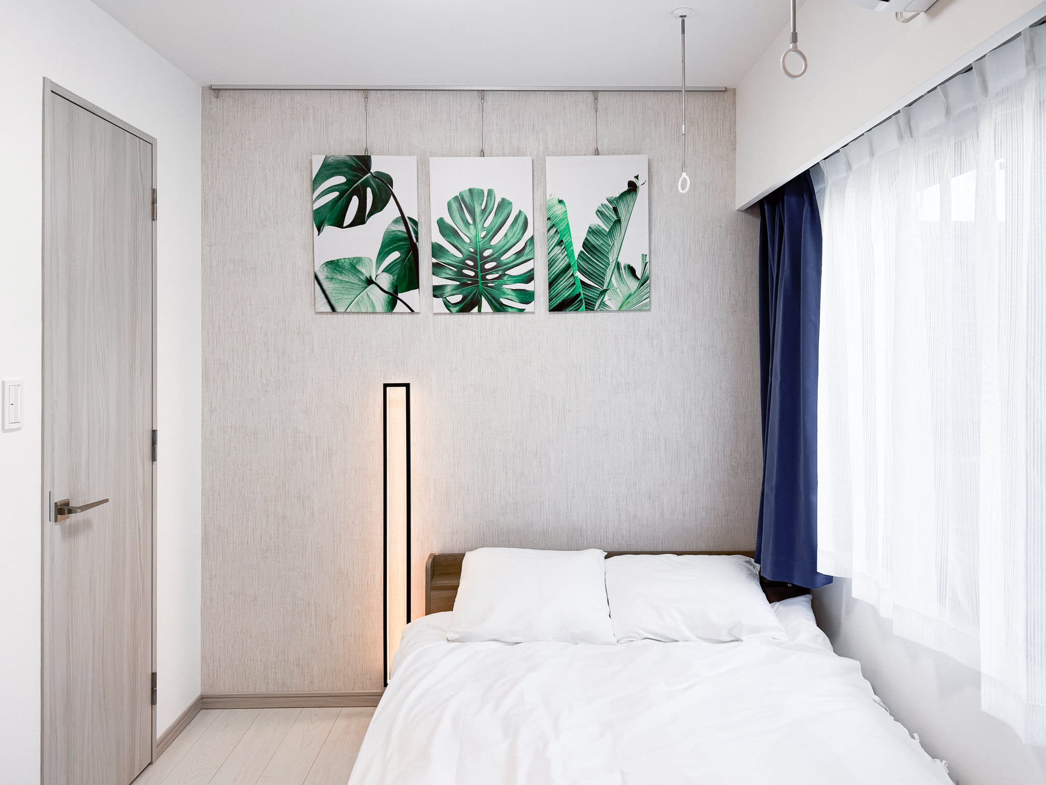 Triphome Higashi Shinjuku 旅屋東新宿|藍白清新系裝潢風 / 步行可到東京最大韓國城與新宿商圈 - 綠意四人房