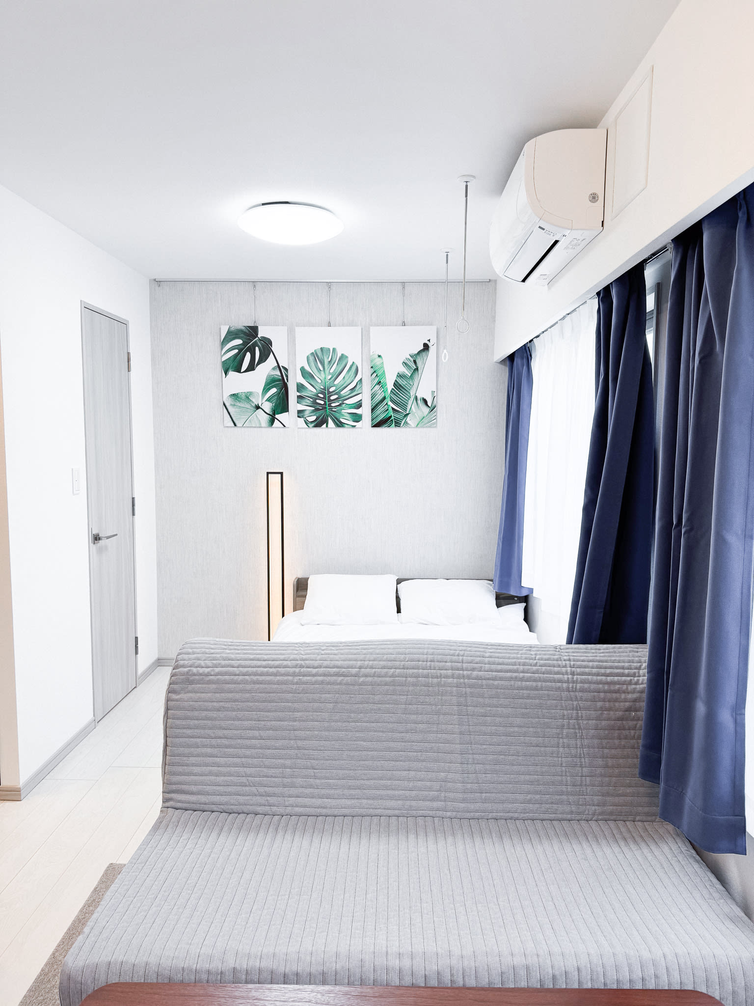 Triphome Higashi Shinjuku 旅屋東新宿|藍白清新系裝潢風 / 步行可到東京最大韓國城與新宿商圈 - 綠意四人房