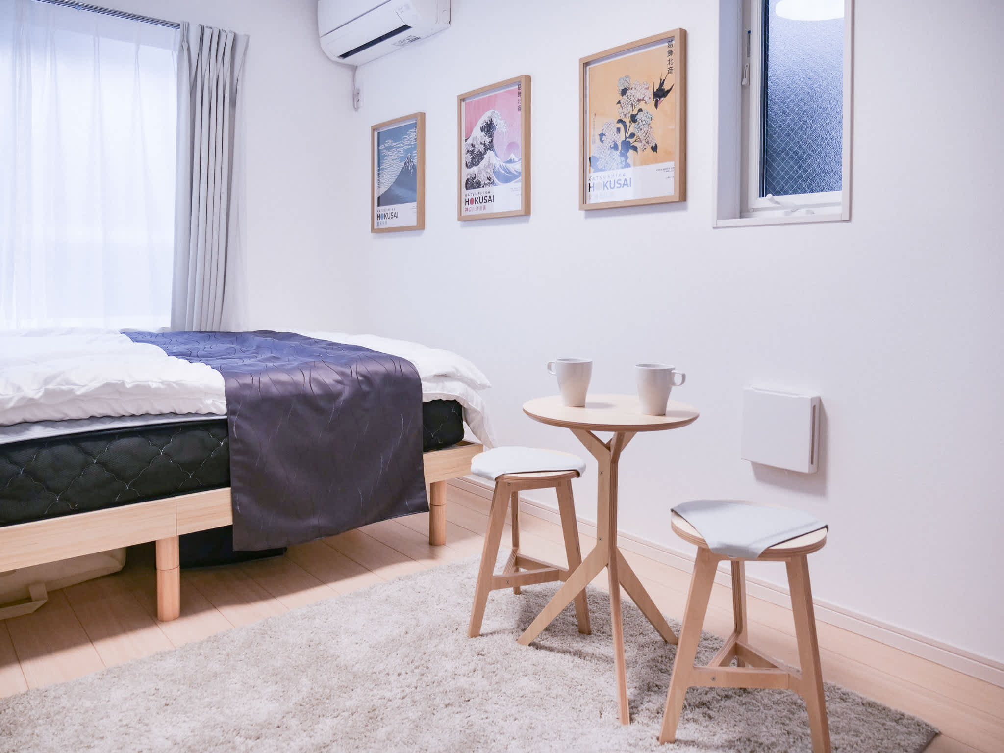 Triphome Shinokubo WUJI 旅屋新大久保 WUJI|2026 全新開幕 獨立衛浴 / 新宿 JR新大久保站走路4分鐘 - 現代幾何雙人房
